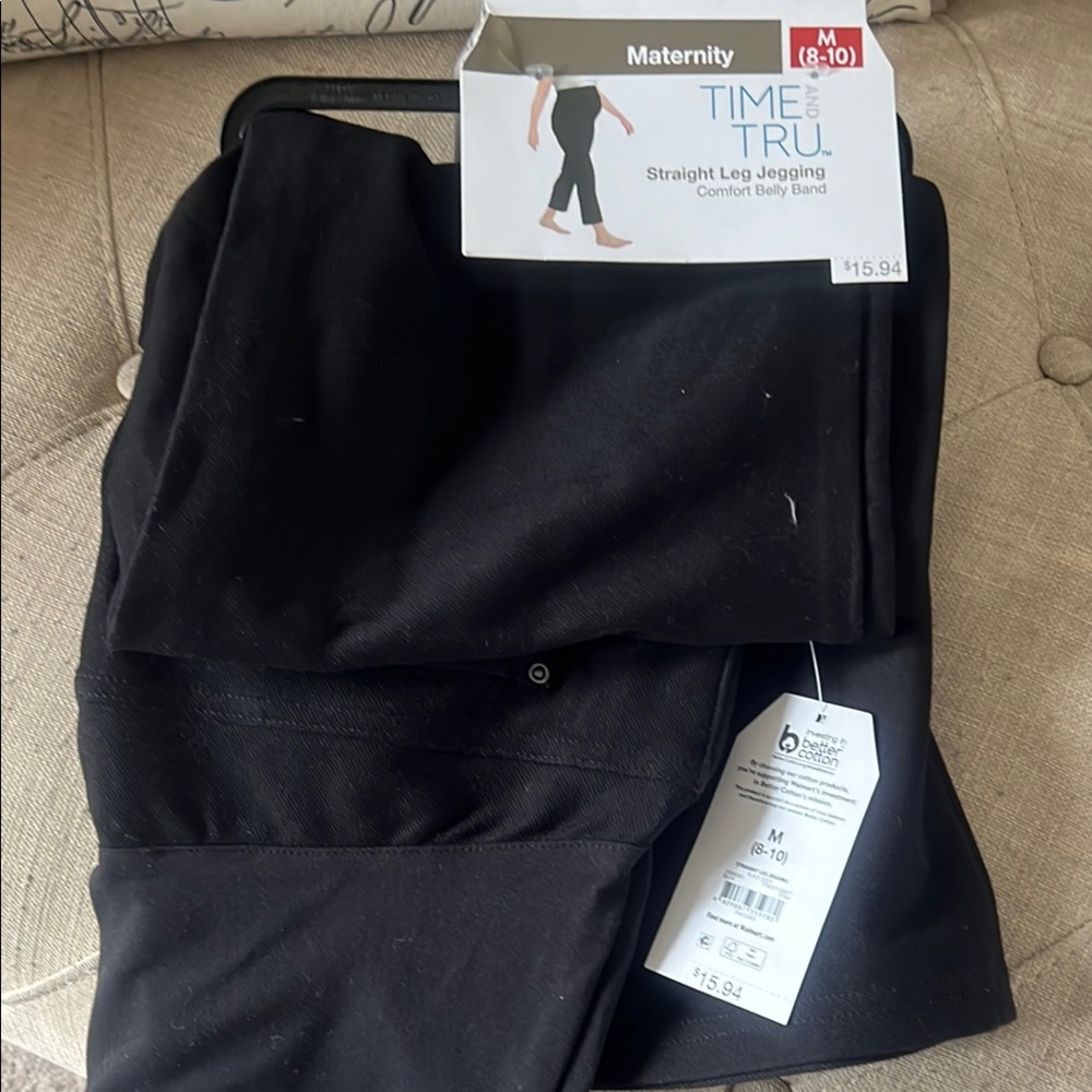 Time and Tru Black Sweatpants Joggers